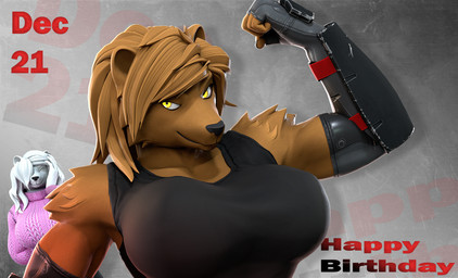 5_fingers anthro big_breasts black_nose breasts brown_body brown_fur brown_hair clothed clothed_anthro clothed_female clothing duo female fingers flexing fur hair hair_over_eye humanoid_hands muscular muscular_anthro muscular_female smile solo_focus sweater text topwear white_body white_fur white_hair petruz petruz_(modeler) dasha_(petruz) nataliya_(petruz) bear brown_bear mammal polar_bear ursine 3d_(artwork) blender_(artwork) digital_media_(artwork) english_text hi_res daughter_(lore) mother_(lore) mother_and_child_(lore) mother_and_daughter_(lore) parent_(lore) parent_and_child_(lore) parent_and_daughter_(lore)