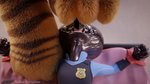 anthro arms_tied bdsm blindfold bound clothing deep_throat dildo duo female forced forced_oral gag latex oral oral_penetration penetration police police_badge police_uniform ring_gag sex sex_toy uniform rubber_(artist) disney dreamworks kung_fu_panda zootopia judy_hopps master_tigress felid lagomorph leporid mammal pantherine rabbit tiger 16:9 3d_(artwork) digital_media_(artwork) hi_res widescreen