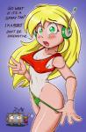 2019 5_fingers ambiguous_gender android balrog_(cave_story) biped blonde_hair blush breasts butt cave_story clothing clothing_pull curly_brace digital_media_(artwork) duo english_text female female_focus fingers gradient_background green_eyes hair hi_res holding_object humanoid looking_at_viewer machine navel nipple_outline not_furry open_mouth paint panties panty_pull poethewondercat robot robot_humanoid shaded shirt shirt_pull simple_background solo_focus standing suntan swimwear tan_line text topwear topwear_pull under_boob underwear underwear_pull