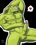 abs anthro balls biceps big_muscles big_penis biped erection fangs flexing genitals green_body green_skin hands_behind_head heart_symbol horn humanoid_genitalia humanoid_penis looking_at_viewer male muscular muscular_anthro muscular_male nipples non-mammal_balls nude pecs penis pose presenting reclining scales sitting smile smirk solo tattoo teeth narc dorohedoro kaiman_(dorohedoro) reptile scalie 2010