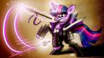 angry armor brown_background clothing female feral fur hair horn magic melee_weapon multicolored_hair purple_body purple_eyes purple_fur purple_hair simple_background solo sword weapon dori-to friendship_is_magic hasbro my_little_pony mythology twilight_sparkle_(mlp) equid equine mammal mythological_creature mythological_equine unicorn 16:9 2012 hi_res widescreen