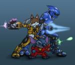 2_toes 4_arms 4_fingers 4_toes 5_fingers antennae_(anatomy) anthro armor black_nose blue_body blue_claws blue_eyes blue_fur blue_nose brown_body brown_fur claws dual_wielding energy_sword explosives feet fingers fur glowing glowing_eyes grenade group gun head_tuft holding_gun holding_melee_weapon holding_object holding_ranged_weapon holding_sword holding_weapon melee_weapon multi_arm multi_limb multicolored_body multicolored_fur needler open_mouth open_smile plasma_gun ranged_weapon size_difference smile space_marine spacesuit standing sword toe_claws toes tuft two_tone_body two_tone_fur weapon white_body white_fur c0nnerc00n disney halo_(series) lilo_and_stitch microsoft xbox_game_studios stitch_(lilo_and_stitch) alien domestic_cat experiment_(lilo_and_stitch) felid feline felis mammal sangheili 2010 crossover digital_drawing_(artwork) digital_media_(artwork)