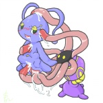 1:1 blush bodily_fluids consentacles drooling duo echinoderm female feral fossil_pokemon generation_3_pokemon generation_4_pokemon genital_fluids genitals happy interspecies legendary_pokemon lileep low_res manaphy marine nintendo pokemon pokemon_(species) pussy saliva sex simple_background smile tentacles unknown_artist vaginal vaginal_fluids