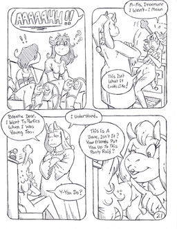 anthro big_breasts big_butt breasts butt caught caught_in_the_act caught_off_guard clothed clothed/nude clothing dialogue female female/female freckled_face freckles gaming group hat headgear headwear horn inner_thoughts male mature_anthro mature_female nightcap nightgown nude pajama_bottoms pajama_pants pajama_shirt pajamas playing_video_game searching small_breasts text thought_bubble underwear waking_up circe_(artist) deltarune undertale_(series) kris_dreemurr noelle_holiday susie_(deltarune) toriel bovid caprine deer goat human lizard mammal new_world_deer reindeer reptile scalie comic english_text hi_res