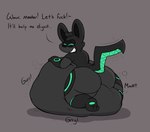 abdominal_bulge after_vore anthro belly big_belly big_butt big_ears bloated blush blush_lines butt conditional_dnp dialogue digestion digestion_noises drone english_text face_imprint first_person_view gizmo_(verdantphysician) grin grinning_at_viewer group huge_belly hyper hyper_belly imminent_sex imprint lagomorph leporid lightning_tail looking_at_viewer lying machine male mammal master multiple_prey obese on_front overweight profanity questionable_consent rabbit raised_tail robot robot_anthro rumbling_stomach servant smile sound_effects tail tail_motion tailwag talking_to_viewer text thick_thighs verdantphysician visor vore