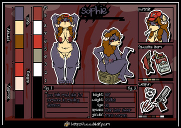 anthro big_breasts breast_tattoo breasts butt cigarette cigarette_box cigarette_in_mouth claw_marks claws curled_horn female fin fur genitals gun hair handgun holding_cigarette holding_object horn looking_at_viewer nipples nude nude_anthro nude_female object_in_mouth poofy_hair ranged_weapon simple_background sitting smoking solo standing tail tattoo text tramp_stamp weapon khalfy_kun aquatic bear bovid caprine fish hybrid mammal salmon salmonid_(fish) sheep sockeye_salmon absurd_res digital_media_(artwork) hi_res model_sheet trans_(lore) trans_woman_(lore)