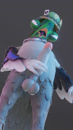 anthro armor balls brown_eyes dog_tags feathers genitals grey_body grey_feathers headgear helmet looking_pleasured male masturbation non-mammal_balls nude open_mouth penile penile_masturbation penis solo 13werewulvs epic_games fortnite sgt._drake anatid anseriform avian bird duck 3d_(artwork) 3d_animation 9:16 animated digital_media_(artwork) hi_res no_sound short_playtime webm