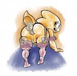 alphys anal anal_penetration anthro anus balls big_butt butt clothing disembodied_penis duo female female_penetrated freckles genitals hi_res lingerie male male/female male_penetrating male_penetrating_female penetration penis pussy reptile scalie sex twindrills undertale undertale_(series)