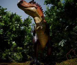 detailed_background female female/female feral forest_background macro solo peq42 blue_sky_studios ice_age_(series) momma_(ice_age) dinosaur prehistoric_species reptile saurischian scalie theropod tyrannosaurid tyrannosauroid tyrannosaurus tyrannosaurus_rex 3d_(artwork) digital_media_(artwork)