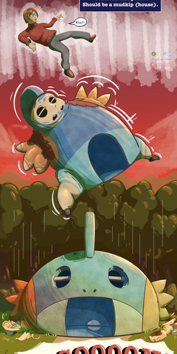 bottomwear building clothing forced forest forest_background house inanimate_transformation male nature nature_background pants plant questionable_consent sunset sweater text topwear torn_clothing transformation tree dustyerror nintendo pokemon pokemon_mystery_dungeon spike_chunsoft amphibian aquatic generation_3_pokemon human inanimate_object mammal mudkip pokemon_(species) absurd_res english_text hi_res