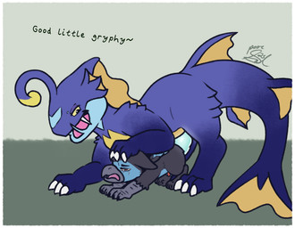 all_fours anal anal_penetration anthro avian_feet beak blue_body blue_countershading bodily_fluids claws countershading crying dipstick_fins doggystyle duo ears_down eyes_closed fin fin_frill finger_claws forced frill_(anatomy) from_behind_position gloves_(marking) gradient_tail grey_beak head_fin head_markings logo male male/male markings membrane_(anatomy) narrowed_eyebrows open_mouth penetration penile penile_penetration penis_in_ass pivoted_ears rape red_eyes sex size_difference tail tail_fin tears text toe_claws white_claws yellow_body yellow_countershading yellow_membrane young young_anthro poorsal mythology zephyr_(bateleurs) aquatic_dragon avian dragon gryphon marine mythological_avian mythological_creature mythological_scalie scalie artist_logo english_text