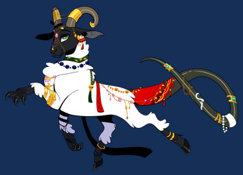 2_horns 4_claws ambiguous_gender anklet beaded_anklet beaded_jewelry beaded_necklace beaded_tailband beads black_claws black_face claws feral gold_(metal) gold_anklet gold_jewelry green_eyes hooves horn jewelry multicolored_body necklace pearl_beads simple_background solo transparent_background two_tone_body unicornic european_mythology mythology evilyn_sylonius bovid caprine dragon hybrid mammal mythological_creature mythological_scalie scalie sheep western_dragon alpha_channel hi_res female_(lore)