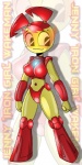 alternate_color big_breasts black_eyes breasts clothing cosplay eyewear female glasses hair machine midriff navel not_furry panties pigtails red_body red_hair solo underwear y2k_(graphic_design) yellow_body xjkenny marvel my_life_as_a_teenage_robot nickelodeon iron_man jenny_wakeman android humanoid robot robot_humanoid