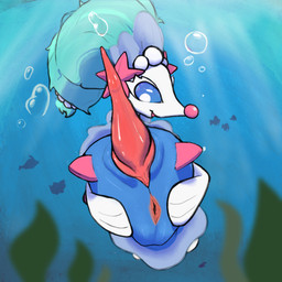 animal_genitalia animal_penis anus bubble cetacean_genitalia cetacean_penis erection feral genital_slit genitals hair long_hair male offering_to_viewer penis presenting presenting_anus presenting_penis solo spread_anus spreading tapering_penis underwater water thatcatlie nintendo pokemon generation_7_pokemon pokemon_(species) primarina 1:1 hi_res