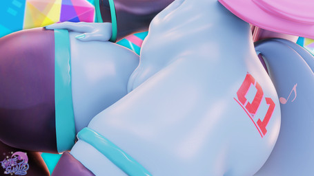 abstract_background alternate_species anthro armwear black_clothing black_legwear black_thigh_highs blue_body blue_tail clothing colored_nails cutie_mark detached_sleeves faceless_anthro faceless_character faceless_female female furrification genitals glistening glistening_body hand_on_leg hand_on_own_leg hand_on_own_thigh hand_on_thigh handwear innie_vulva legwear markings musical_note musical_note_(marking) musical_symbol nails navel pink_clothing pink_handwear ponification skindentation solo symbol tail teal_nails thick_thighs thigh_highs vulva geodat hasbro kotobukiya my_little_pony vocaloid yamaha_corporation hatsune_miku miku_pony_(kotobukiya) earth_pony equid equine horse mammal pony 16:9 2025 3d_(artwork) crossover digital_media_(artwork) hi_res watermark widescreen