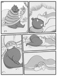 abdominal_bulge ambiguous_gender anthro butt coiling duo female feral head_first hypnosis hypnotic_eyes mind_control neck_bulge partially_inside swallowing vore dreamworks madagascar_(series) gloria_the_hippopotamus common_hippopotamus hippopotamid mammal reptile scalie snake 3:4 hi_res monochrome