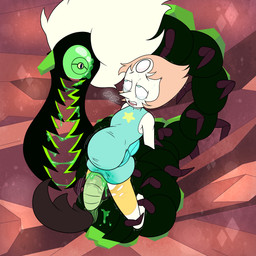 1_eye ambiguous_gender bestiality bodily_fluids clothing cum cum_inflated_belly cum_inflation cum_inside duo female feral forced genital_fluids genitals humanoid_on_feral inflated_belly inflation monster_on_female ovipositor penis pincers rape restrained_arms restrained_legs sex style_emulation tears teratophilia torn_clothing rolld6toporn cartoon_network steven_universe centipeetle pearl_(steven_universe) arthropod centipede corrupted_gem gem_(species) humanoid monster myriapod nephrite_(gem_species) pearl_(gem_species) 1:1 hi_res