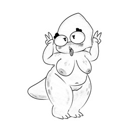 ahegao anthro big_breasts blush breasts duo eyewear female freckled_breasts freckled_legs freckled_shoulders freckled_thighs freckles genitals gesture glasses hand_gesture inverted_nipples looking_pleasured nipples non-mammal_breasts non-mammal_nipples nude overweight overweight_female plump_labia solo tail teeth tongue tongue_out v_sign vulva susfortressa undertale undertale_(series) alphys lizard reptile scalie 1:1 digital_media_(artwork) hi_res monochrome