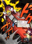 anthro blonde_hair clothed clothing female fully_clothed fur group hair male night outside pink_clothing pink_shirt pink_topwear shirt text topwear truck vehicle white_body white_fur adriany deltarune jojo's_bizarre_adventure undertale_(series) asgore_dreemurr dess_holiday sans_(undertale) toriel bovid caprine deer goat mammal new_world_deer reindeer 2025 3:4 english_description hi_res japanese_text meme