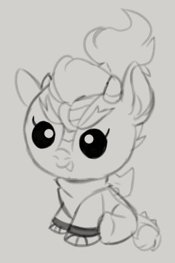 2_horns beady_eyes black_eyes closed_smile eyebrows eyelashes fangs feral grey_background grey_body grey_eyebrows grey_hooves grey_horn grey_kerchief grey_mane grey_neckerchief grey_scales grey_tail grey_tail_tuft hair hooves horn kerchief kerchief_only male male_feral mane mostly_nude mostly_nude_feral mostly_nude_male mouth_closed neckerchief neckerchief_only neckwear neonate ponification ponytail quadruped scales short_horn simple_background sitting small_horn smile solo tail tail_tuft teeth thick_eyebrows tuft young young_feral young_male feeniroir hasbro mario_bros my_little_pony mythology nintendo bowser_jr. dragon hybrid kirin kirin_(mlp) mythological_creature mythological_scalie scalie 2024 black_and_grey digital_drawing_(artwork) digital_media_(artwork) english_description hi_res monochrome sketch male_(lore)