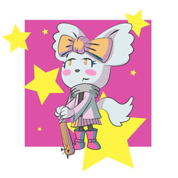 accessory alternative_fashion baseball_bat bat_(object) boots bottomwear bow_(feature) bow_accessory bow_ribbon centered_hair_bow clothed clothing eyelashes female footwear fur hair_accessory hair_bow hair_ribbon holding_object holding_weapon j-fashion jirai_kei melee_weapon nailed_bat pattern_background ribbons scarf shoes simple_background skirt smile solo topwear weapon mr_harinezumi aggretsuko sanrio manaka_(aggretsuko) chinchilla chinchillid mammal rodent 1:1 hi_res