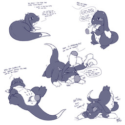 abdominal_bulge ahegao all_fours animal_genitalia anus belly belly_markings bestiality blush blush_lines bodily_fluids both_hands_on_penis cloaca cloacal cloacal_penetration dialogue dipstick_ears dipstick_tail disembodied_hand disembodied_penis dominant dominant_human dominant_male duo ear_grab ear_markings ear_pull fangs fellatio female female_penetrated feral feral_penetrated floppy_ears forced forced_fellatio forced_oral genital_fluids genitals gloves_(marking) horizontal_vulva horn human_on_feral human_penetrating human_penetrating_female human_penetrating_feral humanoid_genitalia humanoid_hands humanoid_penis interspecies irrumatio larger_dom long_ears looking_pleasured lying male male/female male_on_feral male_penetrating male_penetrating_female male_penetrating_feral markings multicolored_ears on_back on_hind_legs one_eye_closed oral penetration penile penile_penetration penis penis_grab penis_in_mouth quadruped raised_leg reluctant_sex rough_sex saliva secretly_loves_it sex simple_background size_difference smaller_female smaller_penetrated speech_bubble spikes spikes_(anatomy) submissive submissive_female submissive_feral tail tail_markings teeth text thick_tail thick_thighs thought_bubble vaginal vaginal_fluids vaginal_penetration vulva white_background nekostar mythology so_i'm_a_spider_so_what? feirune dragon earth_wyrm human mammal mythological_creature mythological_scalie scalie 1:1 2025 blue_and_white comic english_text hi_res monochrome