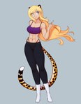 4_ears abs blonde_hair blue_eyes bottomwear clothing female gesture hair hand_gesture light_body light_skin long_hair multi_ear muscular muscular_female muscular_humanoid navel pants pointing pointing_up solo thong_straps scorpdk mihari animal_humanoid cat_humanoid cheetah cheetah_humanoid felid felid_humanoid feline feline_humanoid humanoid mammal mammal_humanoid absurd_res digital_media_(artwork) hi_res shaded