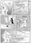 absurd_res anthro base_three_layout black_and_white blockage_(layout) building canid canine cellphone clothed clothing comic crossed_arms dart dialogue ear_piercing electronics english_text fire five_frame_image fox group hi_res horizontal_blockage inner_ear_fluff inside kif_yppreah kifyun2 magazine male mammal monochrome phone phone_call piercing prosthetic prosthetic_hand sho_kimura simple_background smartphone smoke speech_bubble tatsuo_kimura text three_row_layout throwing trio tuft warehouse