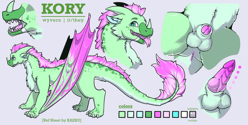 animal_genitalia balls feral fluffy fur genitals knot knotted_penis male penis sheath solo text wings kaeru european_mythology mythology kowyvern dragon furred_dragon furred_scalie mythological_creature mythological_scalie scalie western_dragon wyvern absurd_res english_text hi_res model_sheet