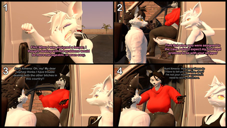 anthro black_border border breasts female group male male/female mex minivan profanity street text trio sfmex_studios warfare_flint canid canine canis mammal murid murine rat rodent wolf 3d_(artwork) absurd_res digital_media_(artwork) english_text hi_res source_filmmaker_(artwork)