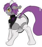 bat_wings big_butt bottomwear butt clothing collar colli_battybuttguy fangs female feral footwear maid_uniform membrane_(anatomy) membranous_wings panties piercing pupils skirt slit_pupils socks solo teeth underwear uniform wings battybuttguy_(artist) friendship_is_magic hasbro my_little_pony bat_pony equid equine horse mammal pony hi_res