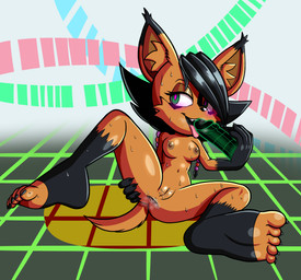 anus black_hair blush brown_body brown_fur female fur genitals green_eyes hair inviting_to_sex inviting_viewer licking presenting presenting_anus presenting_vulva sex_toy solo spread_legs spreading tongue vulva fourssss archie_comics sega sonic_the_hedgehog_(archie) sonic_the_hedgehog_(comics) sonic_the_hedgehog_(series) nicole_the_lynx felid feline lynx mammal 2025 digital_drawing_(artwork) digital_media_(artwork) hi_res