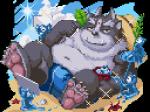 anthro beach belly clothing hat headgear headwear humanoid_hands lying male navel overweight overweight_anthro overweight_male seaside solo straw_hat swimwear nanadragon4 lifewonders tokyo_afterschool_summoners tsathoggua_(tas) goo_creature 2019 4:3 alpha_channel low_res