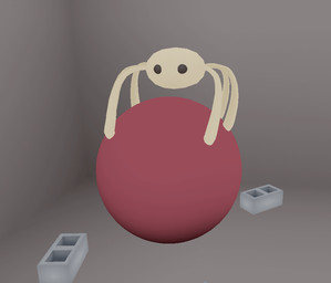 6_legs ambiguous_gender ball black_eyes cinder_block dancing empty_eyes feral grey_floor grey_wall inside mouthless red_ball solo tan_body target_ball wall_(structure) rikacreature target_corporation the_backrooms zooliminology_project arachnid arthropod longlegs_(zooliminology) spider 2025 3d_(artwork) 3d_animation animated digital_media_(artwork) loop seamless_loop