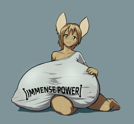 anthro big_breasts breasts clothed clothing female huge_breasts hyper hyper_breasts shirt solo topwear cubikore mammal character_request hi_res