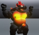 accessory angry balls cock_ring erection genitals glowing glowing_genitalia glowing_penis grey_sky humanoid_genitalia humanoid_penis jewelry male nipples nude_male pecs penis penis_accessory penis_jewelry sky slightly_chubby slightly_chubby_male solo goeybowser kabalmystic_(artist) blender_eevee bowser's_fury mario_bros mythology nintendo bowser fury_bowser dragon koopa monster mythological_creature mythological_scalie reptile scalie turtle 3d_(artwork) blender_(artwork) digital_media_(artwork)