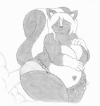 anthro belly big_breasts big_butt big_tail biped bow_panties bow_underwear breasts butt clothed clothing curvy_figure eyes_closed fart fart_cloud fart_fetish female fluffy fluffy_tail fur hair heart_(marking) huge_hips leaning markings multicolored_body multicolored_fur navel obese onomatopoeia overweight overweight_anthro overweight_female panties panties_only raised_tail rumbling_stomach simple_background smile solo sound_effects standing tail text thick_thighs topless two_tone_body two_tone_fur underwear underwear_only white_background wide_hips coaster14 jessica_(coaster14) mammal mephitid skunk 2010 english_text graphite_(artwork) greyscale hi_res monochrome portrait three-quarter_portrait traditional_media_(artwork)