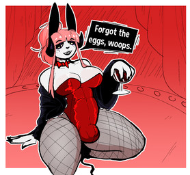alcohol anthro beverage bow_tie breasts bulge bunny_costume cartoon_freckles clothing container costume cup drinking_glass fishnet_clothing freckled_face freckles glass glass_container glass_cup glistening_eyelids gynomorph intersex leggings legwear looking_at_viewer solo suggestive text thick_thighs wine wine_glass susieruu suzi_(susieruu) lagomorph leporid mammal rabbit english_text hi_res trans_(lore) trans_woman_(lore)