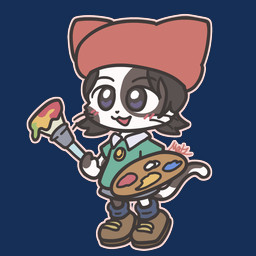 anthro anthrofied beret black_body black_fur black_hair blue_eyes blush blush_lines bottomwear brush clothed clothing female footwear fur hair hat headgear headwear open_mouth paint paintbrush shirt shoes shorts simple_background smile socks solo tail topwear transparent_background whiskers white_body white_fur matz_(pixiv) kirby_(series) kirby_64:_the_crystal_shards nintendo adeleine_(kirby) domestic_cat felid feline felis mammal 1:1 2022 alpha_channel digital_media_(artwork) hi_res
