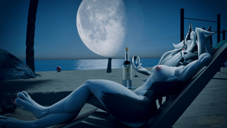 anthro beach beach_chair breasts container cup drinking_glass female glass glass_container glass_cup hair light moon moonlight nipples nude nude_anthro nude_female public public_nudity relaxing solo waiting water blacklya da.nilkaz_(modeler) hellaverse helluva_boss mythology loona_(helluva_boss) canid canid_demon canine canis demon domestic_dog hellhound mammal mythological_canine mythological_creature 16:9 3d_(artwork) 4k absurd_res digital_media_(artwork) hi_res widescreen