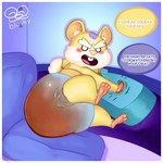 anthro clothed clothing diaper diaper_only feces full_diaper fur male soiled soiled_diaper solo tail text topless unclean_diaper used_diaper wearing_diaper blushypanda blizzard_entertainment overwatch hammond_(overwatch) cricetid hamster mammal rodent 1:1 digital_media_(artwork) english_text hi_res