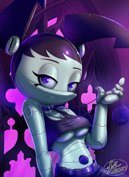 alternative_fashion female goth machine solo fernando_faria my_life_as_a_teenage_robot nickelodeon jenny_wakeman humanoid robot