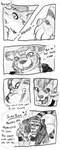 2016 all_fours anthro biped canid cobalt_(tatsuchan18) collar comic duo english_text fur genitals hair hi_res male mammal monochrome onomatopoeia open_mouth penis sketch sound_effects speech_bubble tatsuchan18 text