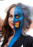 cosplay crossgender female makeup mtf_crossgender not_furry real solo unknown_artist dc_comics harvey_dent two-face