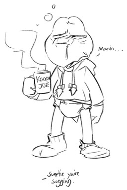 anthro bandage bandage_on_face bandage_on_nose bodily_fluids clothed clothing container cup dialogue diaper footwear genital_fluids groggy hoodie male mug offscreen_character simple_background socks solo text tired topwear unclean_diaper urine used_diaper waking_up wet_diaper white_background crackajackin mario_bros nintendo paper_mario paper_mario:_the_thousand_year_door koops koopa koopa_troopa reptile scalie tortoise turtle black_and_white digital_media_(artwork) english_text monochrome sketch