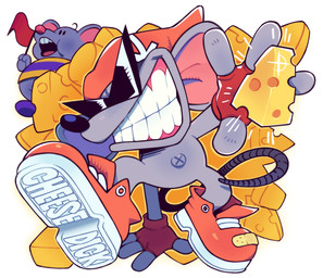 anthro black_eyewear black_nose black_sunglasses cheese clothing dairy_products eyewear fingerless_gloves fingers flag flag_(object) food footwear fur gloves grey_body grey_fur gums handwear hat headgear headwear holding_flag holding_object male navel open_mouth red_clothing red_fingerless_gloves red_gloves red_handwear shirt shoes simple_background sunglasses tail teeth topwear wearing_sunglasses white_background x_navel speedoru newgrounds ritz_the_rat mammal murid murine rat rodent 2025 absurd_res digital_media_(artwork) hi_res