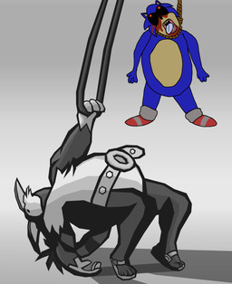 death hanged implied_fatal male male/male noose overweight overweight_male presumed_dead rope shitpost hot_knives creepypasta gigachad ow_the_edge sega sonic_the_hedgehog_(series) soyjak big_the_cat sonic.exe sonic_the_hedgehog wojak domestic_cat eulipotyphlan felid feline felis hedgehog mammal absurd_res black_and_white hi_res meme monochrome