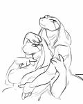 4_fingers anthro areola big_breasts breasts duo female female/female fingers nipples nude scales stripes glacierclear kiisa niisa cobra reptile scalie snake black_and_white digital_media_(artwork) hi_res monochrome sketch sibling_(lore) sister_(lore) sisters_(lore) twins_(lore)