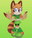 anthro blue_eyes female fur looking_at_viewer orange_body orange_fur simple_background solo itoruna sega sonic_boom sonic_the_hedgehog_(series) marine_the_raccoon mammal procyonid raccoon 2017 hi_res