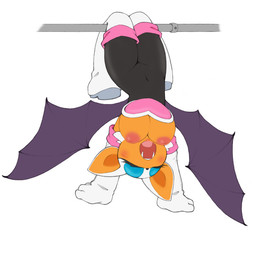 accident accidental_exposure anthro areola armwear bat_wings big_breasts blue_eyelids boots breasts clothed clothing elbow_gloves exposed_breasts eyelashes eyes_closed fangs female footwear gloves handwear hanging_breasts hanging_from_bar hanging_upside_down inverted_nipples legwear membrane_(anatomy) membranous_wings navel_outline nipples oblivious open_mouth orange_body orange_skin shoes simple_background skinsuit solo spread_wings stretching stretching_arms teeth thigh_boots thigh_highs tight_clothing upside_down waking_up white_background wide_hips wings yawn suragugu third-party_edit terranort_terumi_(colorist) sega sonic_the_hedgehog_(series) rouge_the_bat bat mammal 1:1 2021 color_edit colored digital_drawing_(artwork) digital_media_(artwork)